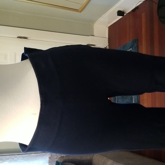 Cos Lux Navy Flat Front Stretch Pants Sz. 6 - Picture 4 of 12